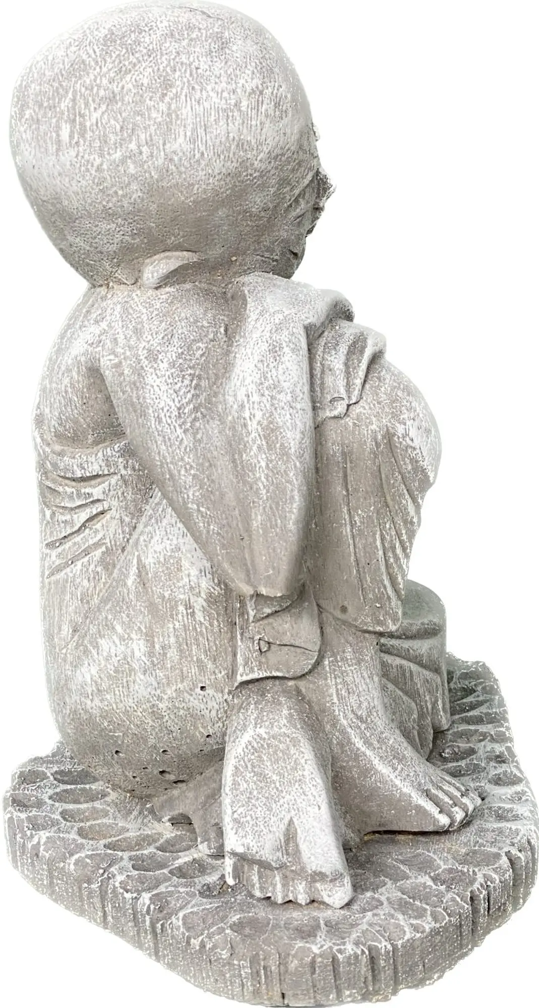  Product image 8 of the product “Amal - Buddha relax - left knee up. 24cm H | cast stone ”